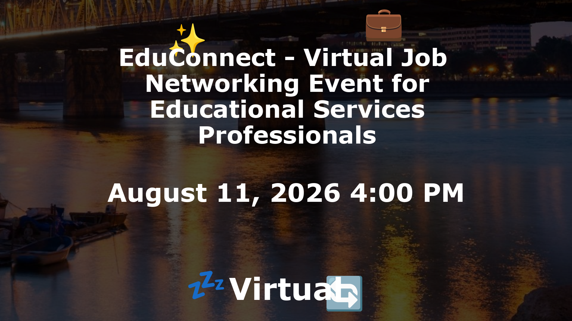 EduConnect - Virtual Job  Networking Event for Educational Services Professionals event image